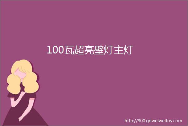 100瓦超亮壁灯主灯